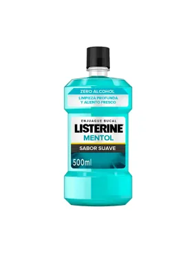 Antiseptique Buccal 500ml Listerine Zero Menthol (SAVEUR Lisse) - 95113