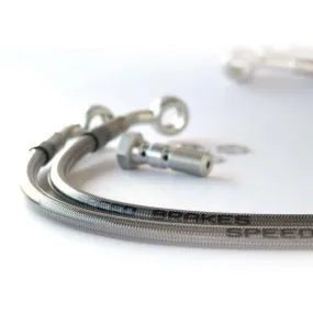 Durite de frein arrière d'aviation SPEEDBRAKES carbone/raccord titane Honda VFR 400 R/R3
